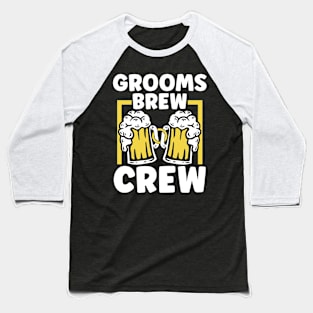 Grooms Brew Crew Baseball T-Shirt